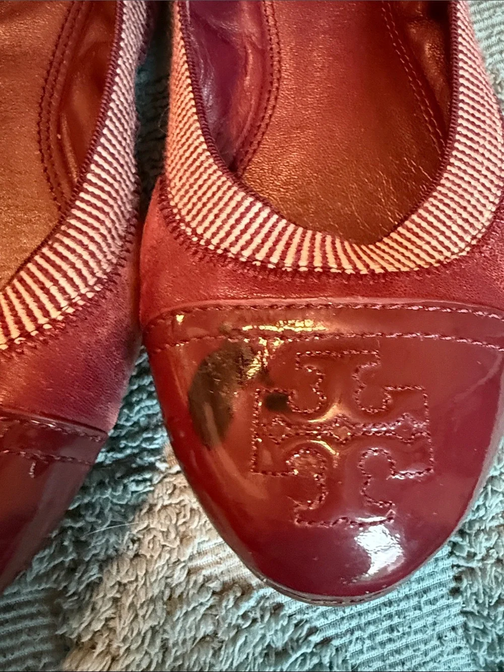 Women's Burgundy Ballet Flats